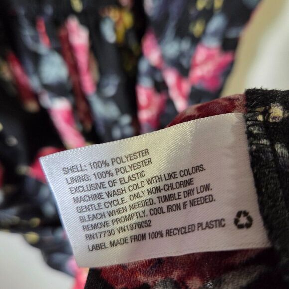 EUC XHILARATION FLORAL BUSTIER TANK SHORT DRESS SIZE L - Picture 11 of 13